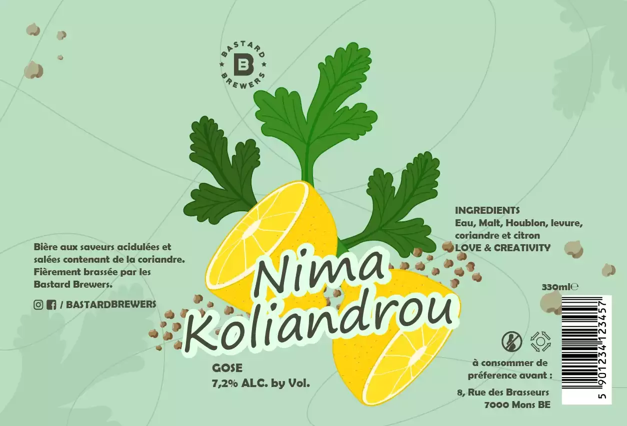 Etiquette de Canette de bière